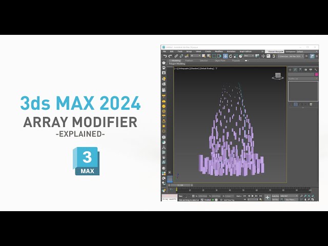 3ds Max 2024 - Array Modifier | explained