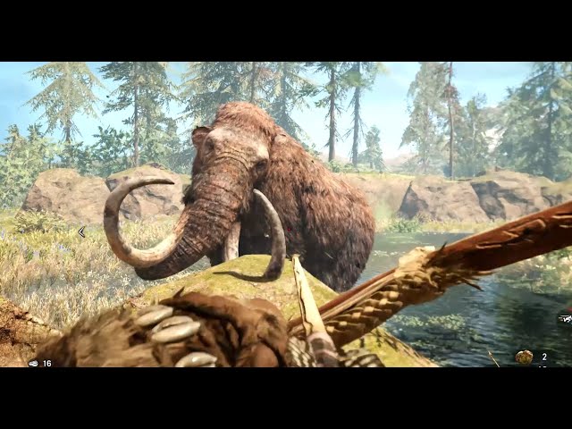 FarCry Primal | Hunting Mammoth Rhino Jaguar Blacklion Whitelion [4k]