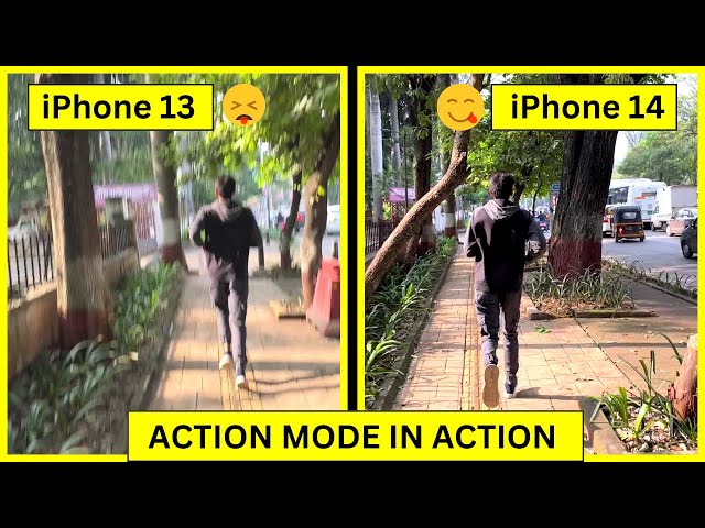 iPhone 13 vs iPhone 14 Action Mode Video Test | Stabilization Test and Comparison
