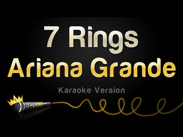 Ariana Grande - 7 Rings (Karaoke Version)