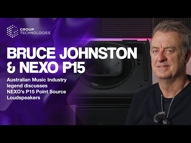 Aussie Music Legend Bruce Johnston discusses NEXO P15 Point Source Loudspeakers