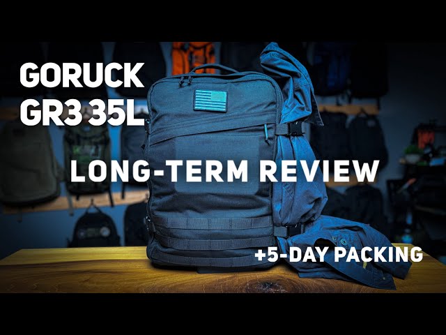 GORUCK GR3 35L Long-term Review + 5-Day Packing
