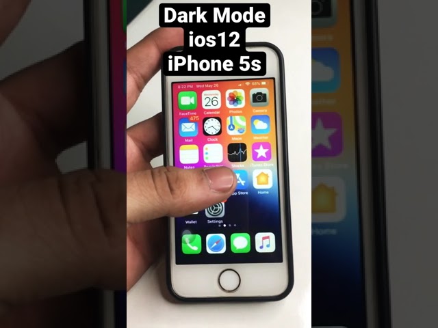 Dark Mode in IOS 12 - In iPhone 5s