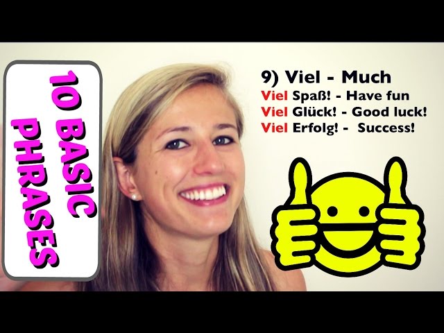 GERMAN LESSON 55: 10 Basic German Words EVERY Beginner MUST know!