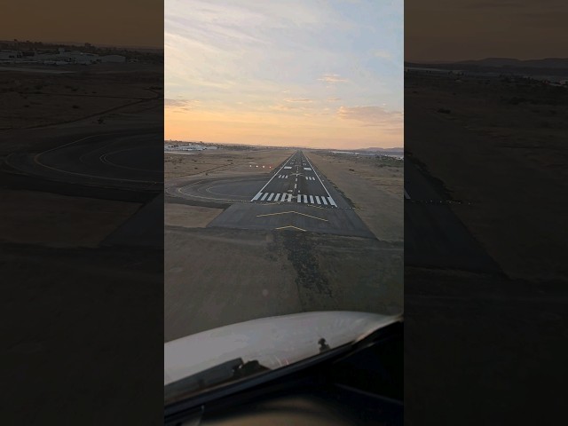 CAPTAIN'S VIEW DURING LANDING!