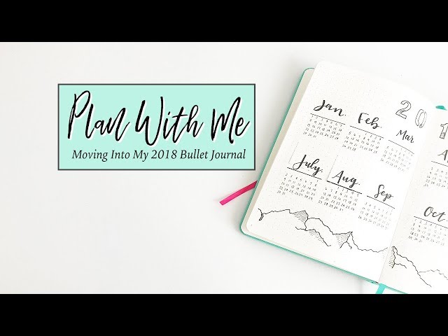 Plan With Me | Moving Into My 2018 Bullet Journal | Part 1 - Annual Spreads