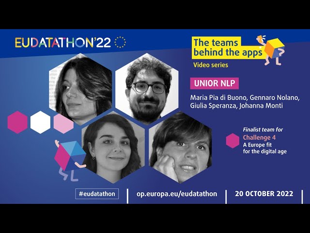Meet the team UNIOR NLP behind Maggie! (EU Datathon 2022)