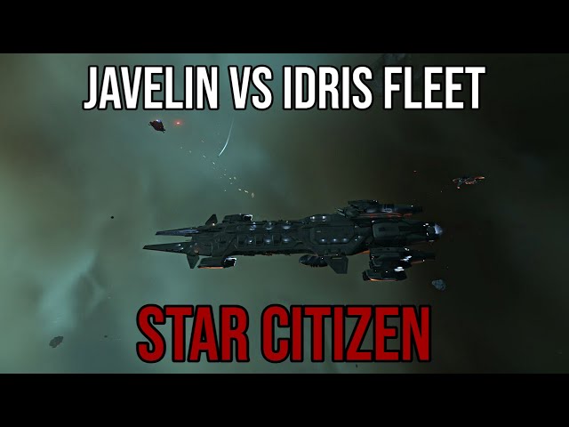 Star Citizen Javelin vs Idris Fleet Battle - Alpha 3.12.1 Big Fights!