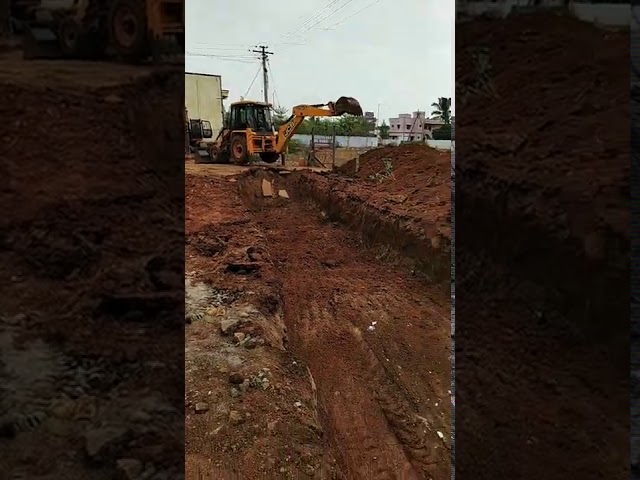 Big Trench digging in Karuppasamy Earth Movers | Jcb 3dx Backhoe