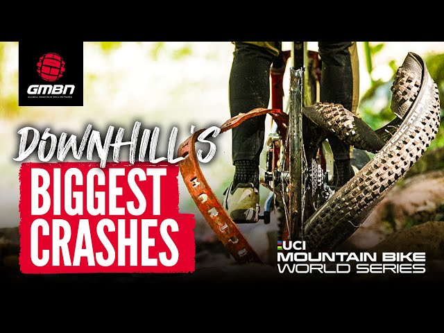 The Biggest Crashes! UCI Downhill Mountain Bike World Series | 2023