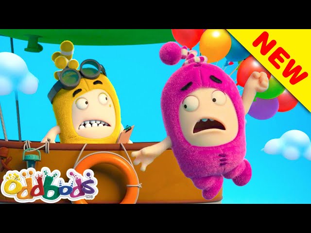 ODDBODS | Fly Away With Balloons | Cartoon for Kids