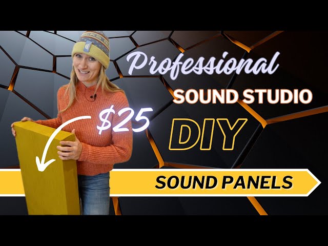 DIY Acoustic Panels for a home studio or podcasting room