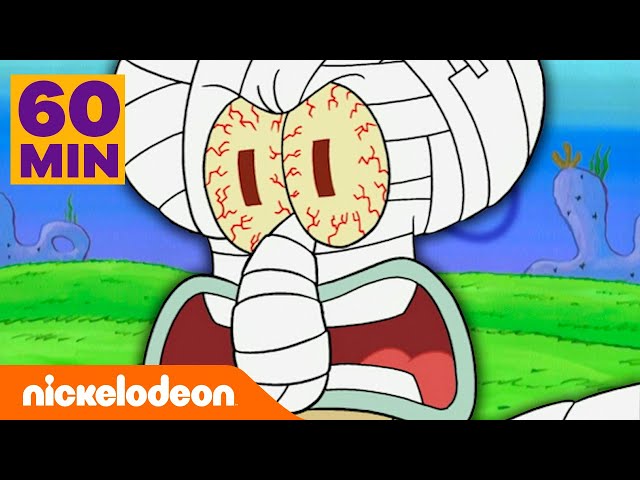 SpongeBob Schwammkopf | 1 STUNDE voller Szenen, in denen uns Thaddäus BEINAHE leidtut | Nickelodeon