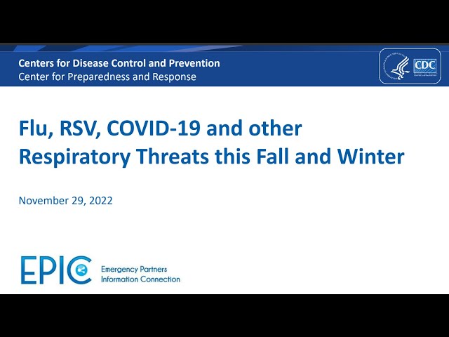 Flu, RSV, COVID-19 and other Respiratory Threats this Fall and Winter