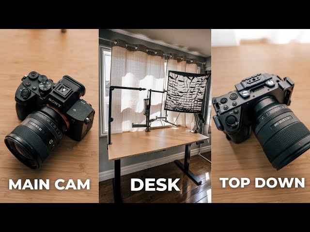Using The Sony A7IV and FX30 for YouTube (Desk Tour)