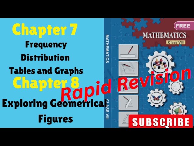 8thclass textbookRapidRevision|FrequencyDistribution tbles&graphs|ExploringGeometricalFigures#tstet