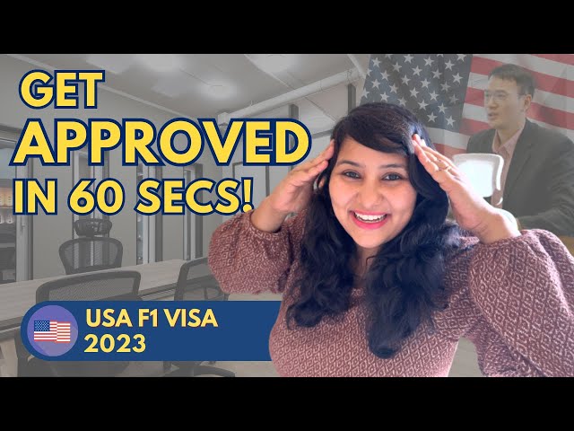 How to get your USA F1 visa APPROVED in 60 secs - Step by step guide 👩‍🏫 🧑‍🏫 |  Fall 2023 🇺🇸
