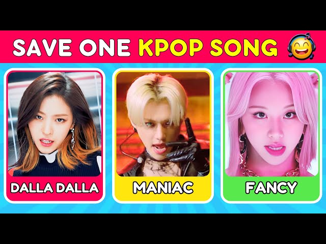 SAVE ONE SONG Kpop Edition - TOP Songs 2023🎵 | Music Quiz #1