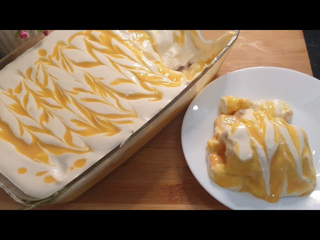 Easy Mango Dessert Recipe ♥️ | No Bake Mango Cake