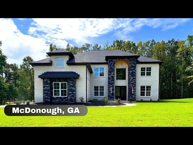 Let's Tour This GORGEOUS Contemporary McDonough Home | 1+ Acre Lot | New Construction | For Sale Now