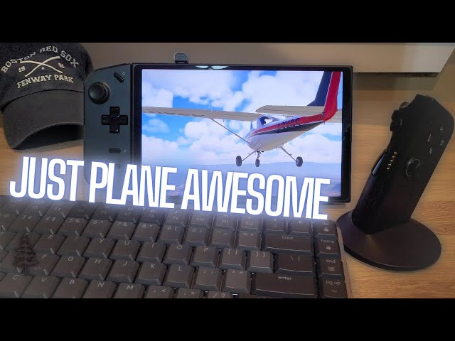 Just Plane Awesome ☁️✈️ \\ Flight Simulator on the Legion Go using Joystick Mode