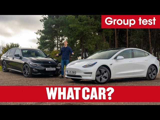 2020 Tesla Model 3 vs BMW 3 Series review – can you really choose electric over petrol? | What Car?