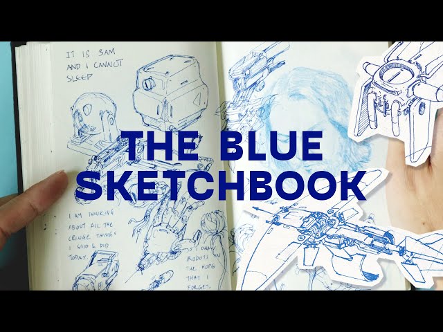 Sketchbook Tour - The Blue Sketchbook 2021