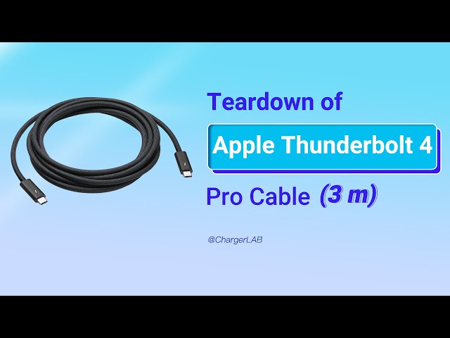 Two ARM CPUs Are Inside | Teardown of Apple Thunderbolt 4 Pro Cable (3 m)