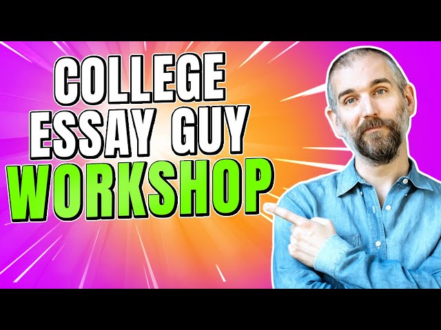 Sneak Preview of College Essay Guy Workshop at Northern Highlands