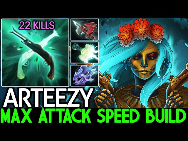 ARTEEZY [Muerta] Crazy Power Gunslinger with Max Attack Speed Build Dota 2