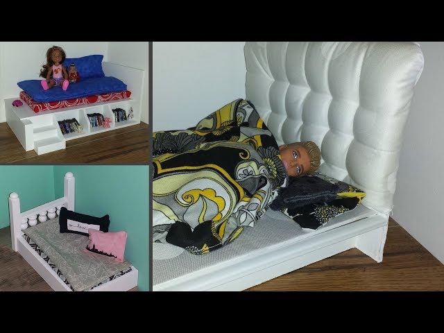 10 DIY Doll House Beds - Triple Bunk Bed, etc