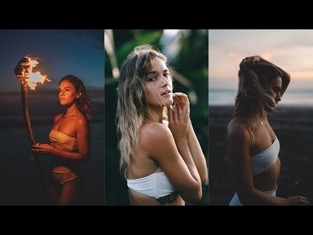 Creative Natural Light Portrait Shoot in Bali - 3 Scenes at Sunset