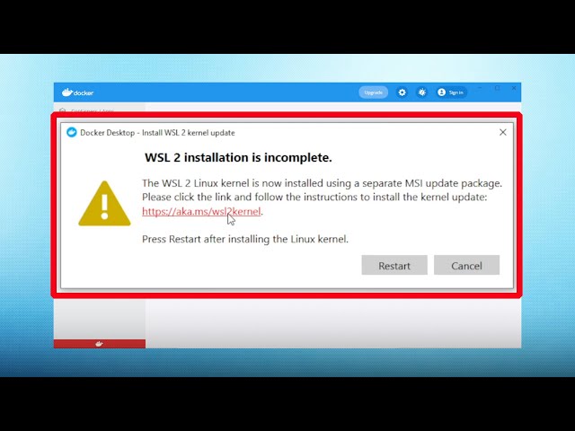 How to Fix "Docker WSL 2 is not installed" (Simple Fix)