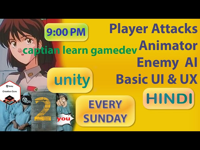 UNITY Game development |Part - 2| Hindi | Tree Studios Universe Live Stream