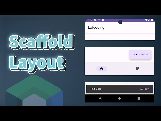 Layout your screens using the Scaffold component - Compose