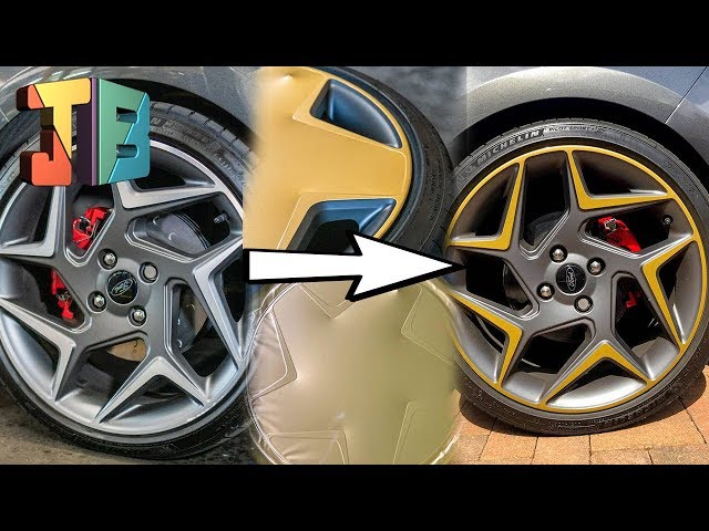 How to VINYL WRAP your ALLOY WHEELS at home (DIY 🔧)