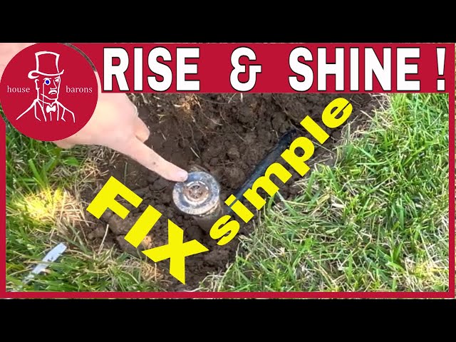 How tp Raise or Reposition an Irrigation Sprinkler Head | Move Burried Pop-up Sprinkler