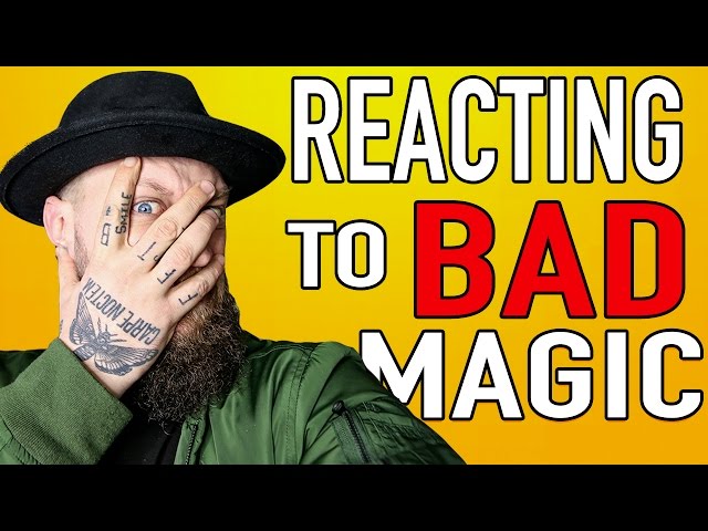 REACTING TO TERRIBLE MAGIC!! (You can't UNSEE this!)