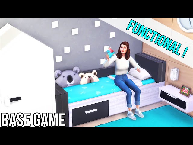IKEA Style | FUNCTIONAL 🐣 Children's Furniture | Base Game Tutorial | No CC or Mods | The Sims 4