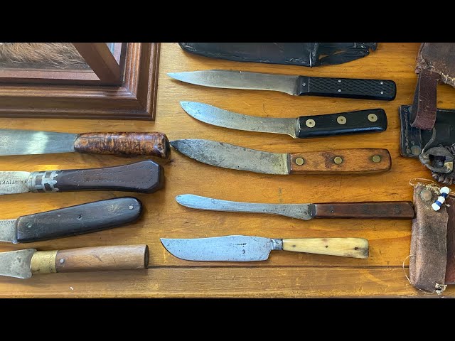 Antique Skinning Knife Collection. The Knife that carved out the frontier