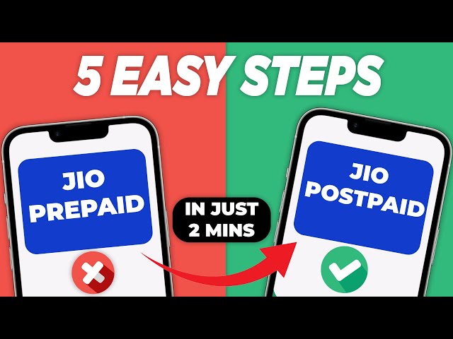 Jio Prepaid to Jio Postpaid- Step-by-Step Guide [No Document Needed!] (Hindi)