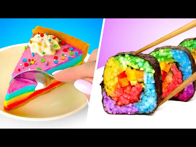 DIY Rainbow Food Ideas For Kids || Creative And Fun Recipes