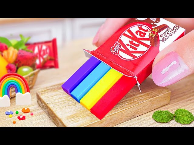 Amazing Rainbow Kitkat Cake 🌈The Most Colorful Miniature Chocolate Cake 😍Chocolate Cakes Recipes