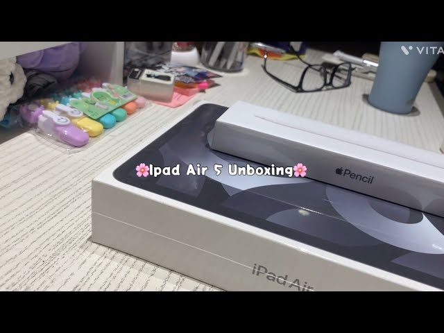 Unboxing Ipad Air 5 in 2024 (silver, 256gb) + setup with me! - Athyyoma (ep.09)