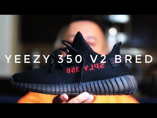 ADIDAS Yeezy 350 V2 BRED REVIEW AND ON FEET!