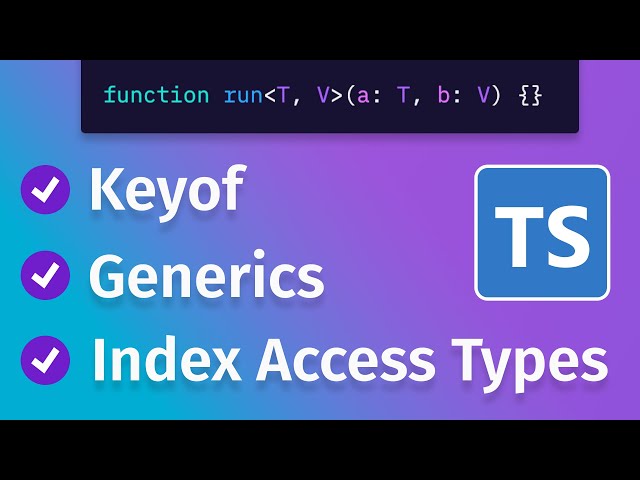 Typescript - Generics, Index Access Types, Keyof на простом примере