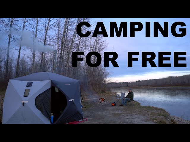 Free Camping On Public Land With Tent And Wood Stove