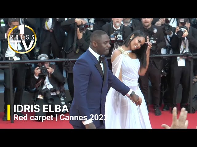 Idris Elba and his wife Sabrina at the premiere in Cannes 2022