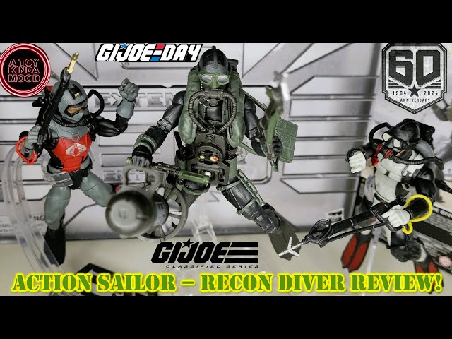GI Joe Classified 60th Anniversary ACTION SAILOR RECON DIVER Review!