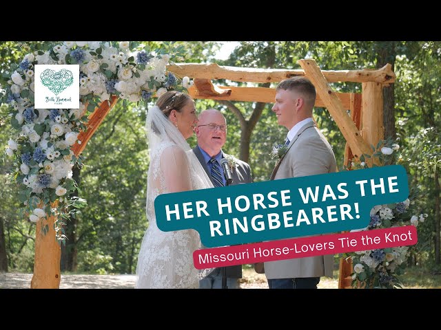 Horse-Lovers Marry on a Missouri Farm